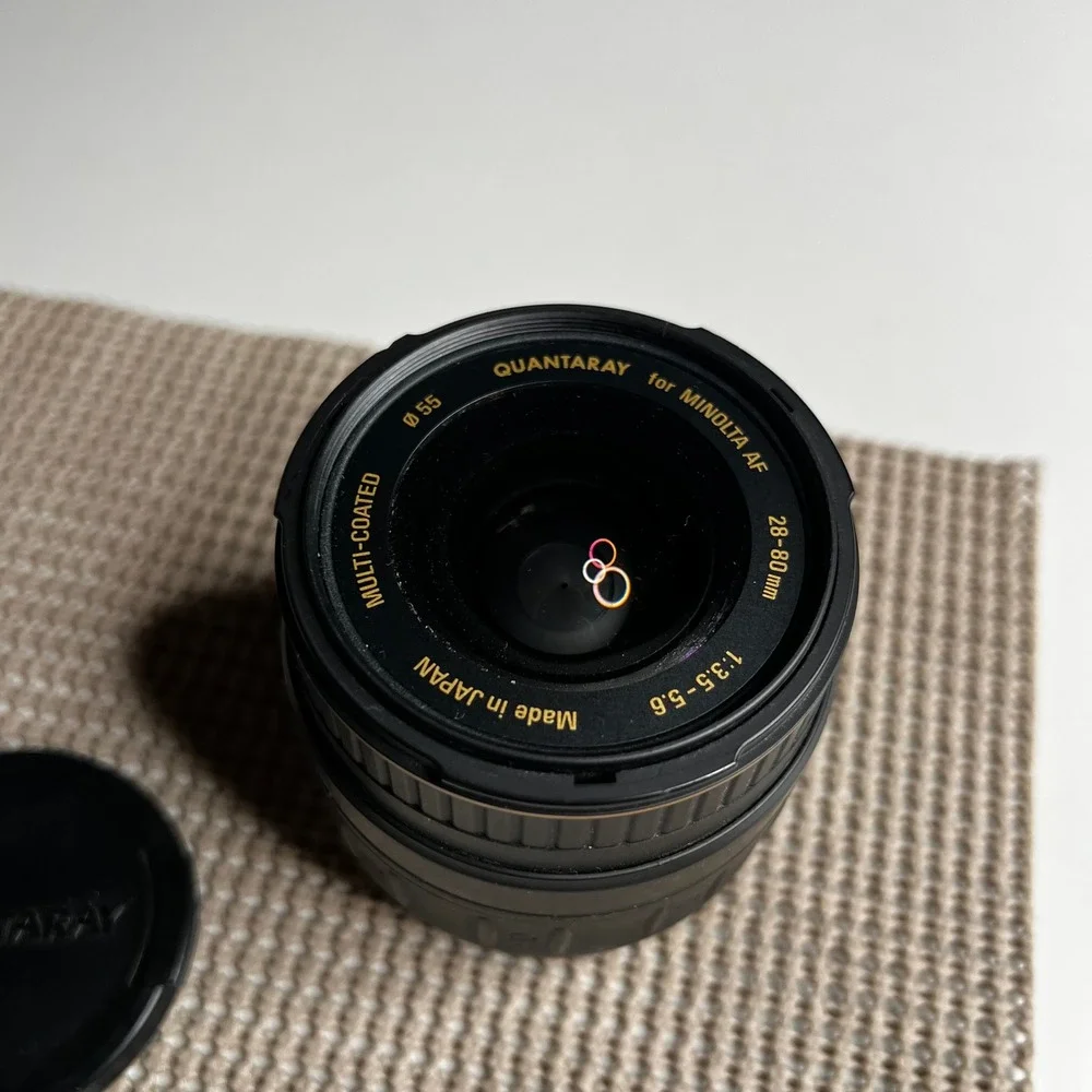 Quantaray for Minolta AF 28-80mm f3.5-5.6 Aspherical Zoom Lens 55mm Japan